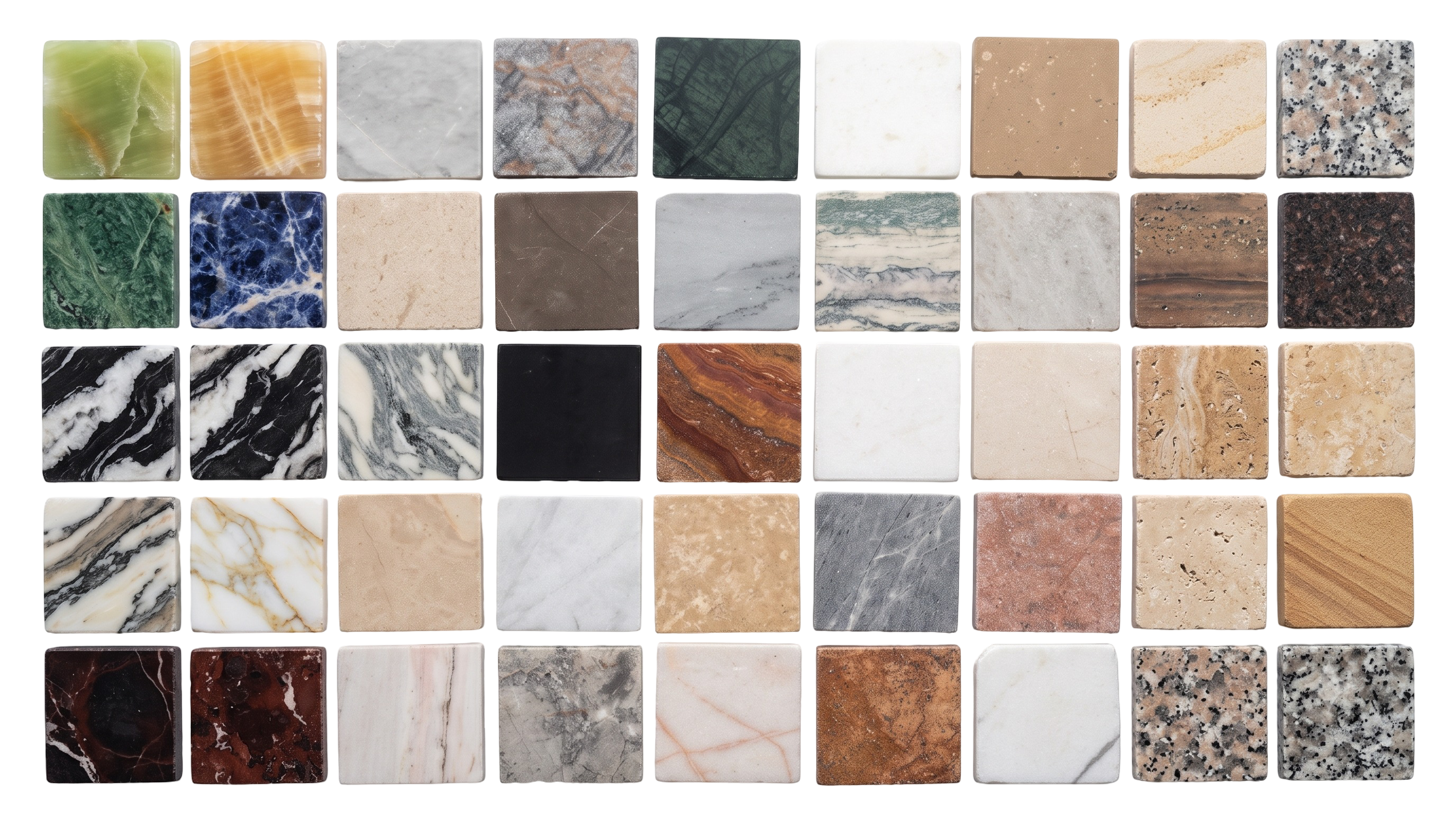 Marble samples grid